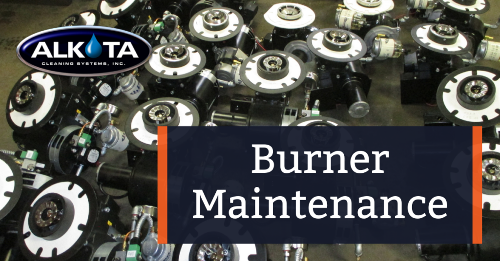pressure washer burner maintenance