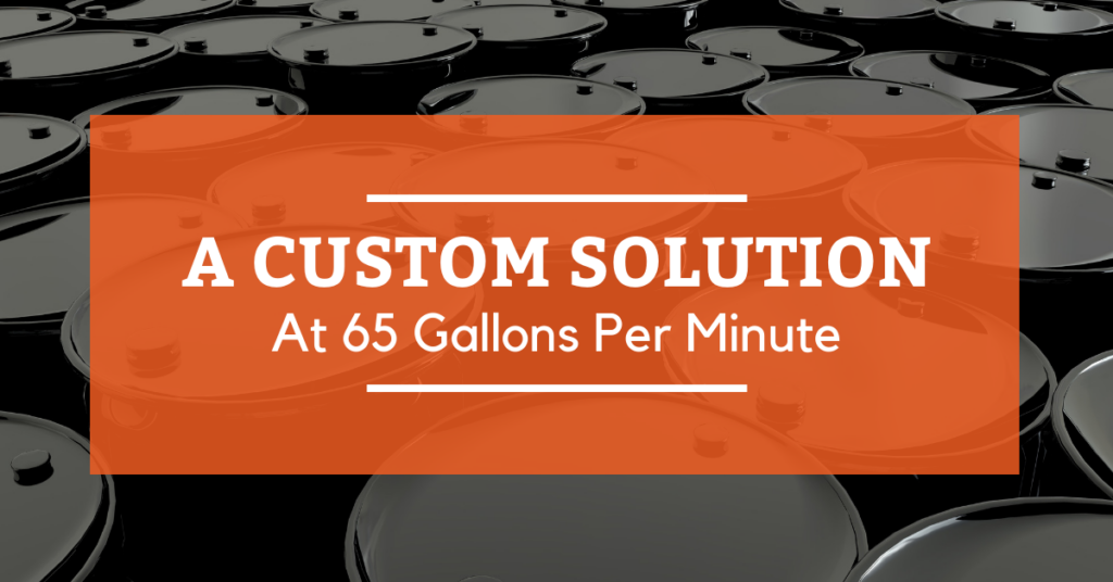 custom pressure washer solution at 65 gallons per minute
