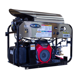 oil fired gas driven hot water pressure washer