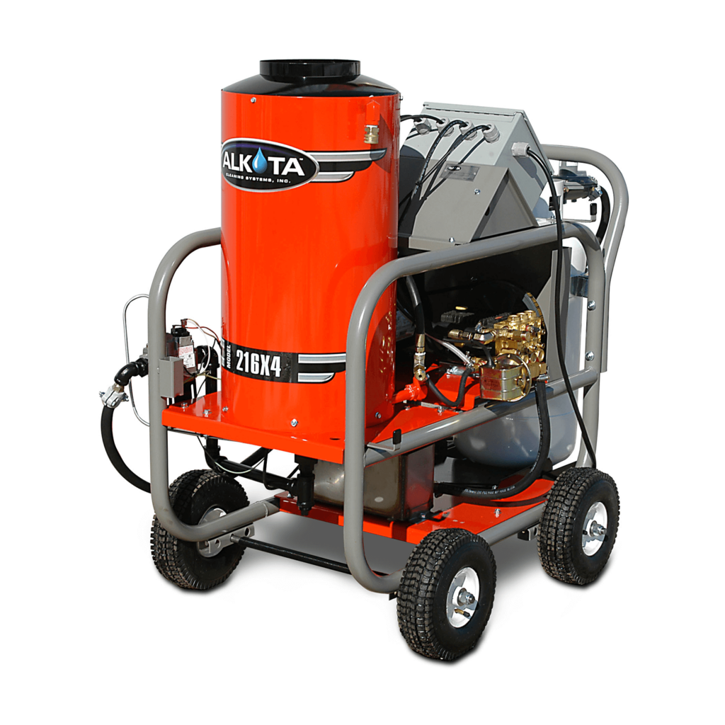 portable gas fired hot water pressure washer electric powered