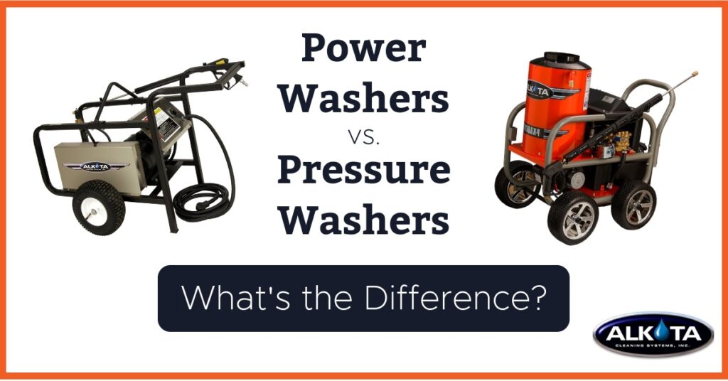 power washers vs pressure washers