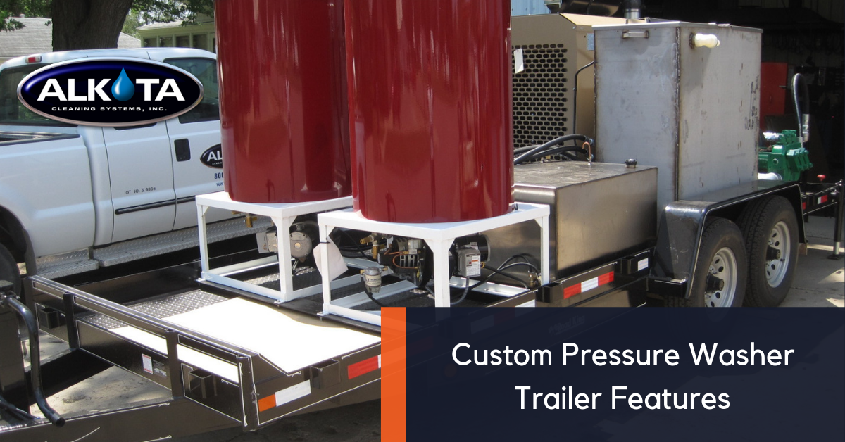 custom pressure washer trailer solutions with alkota