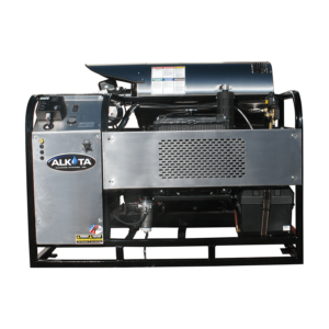 diesel powered hot water pressure washer