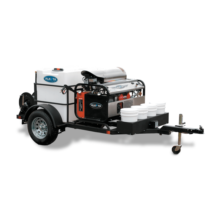 single axel pressure washer trailer by Alkota