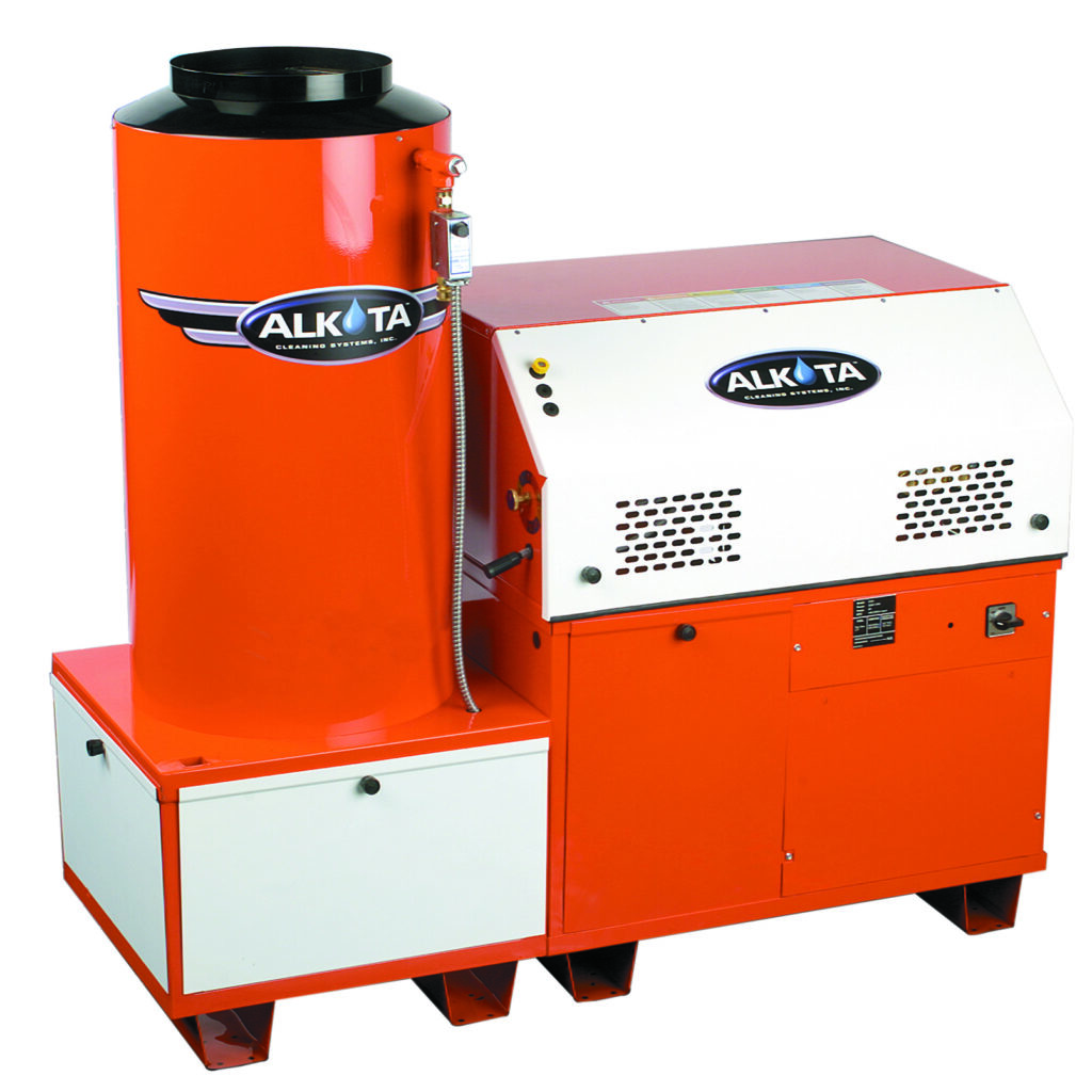 alkota gas fired stationary hot water pressure washer