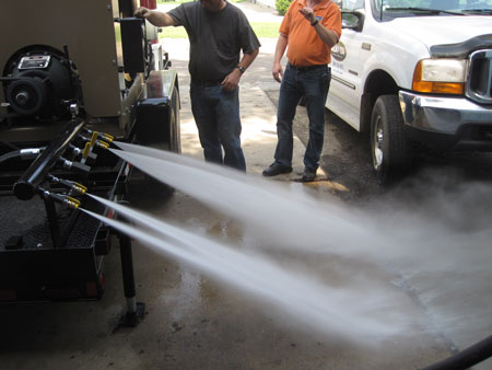 hot water custom pressure washer trailer