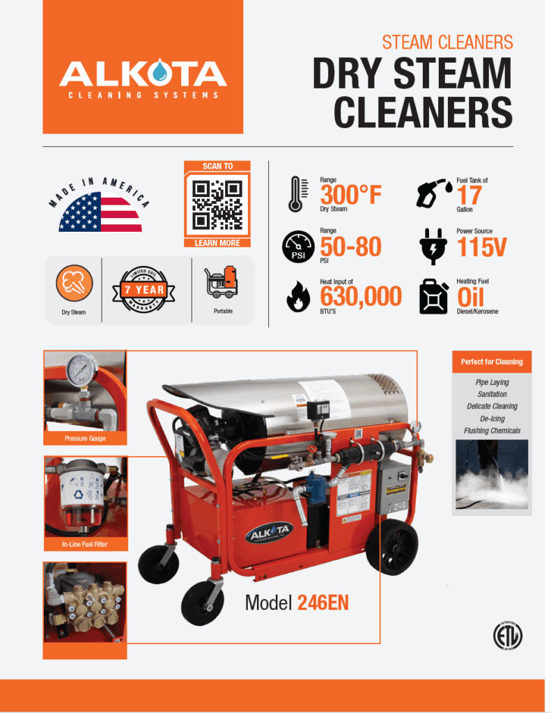 Dry Steam 246EN Brochure PDF