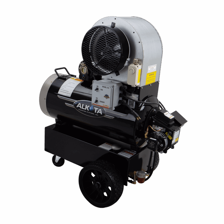 210 oil fired space heater by Alkota cleaning systems