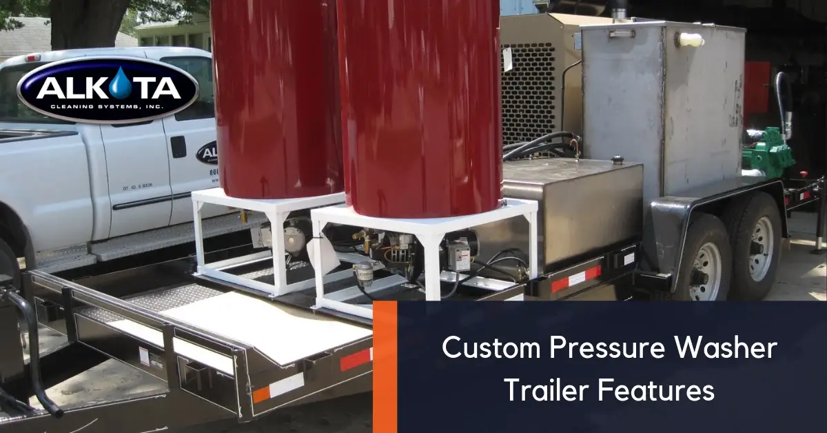 Hot Water Pressure Washer Customer Trailer 