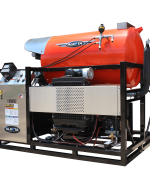 diesel powered hot water pressure washer by alkota